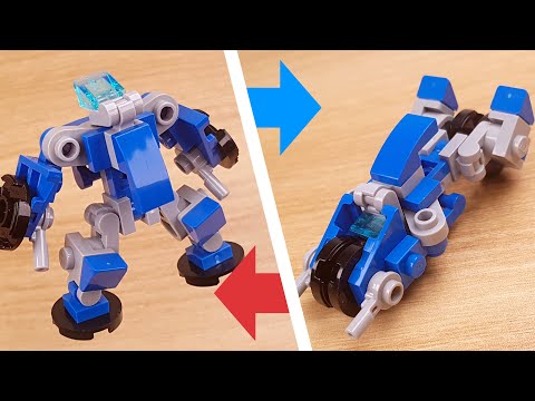 LEGO brick motor cycle transformer robot tutorial Motor Chrome #LEGO #MOC #レゴ変形ロボ #レゴアイデア #레고변신로봇