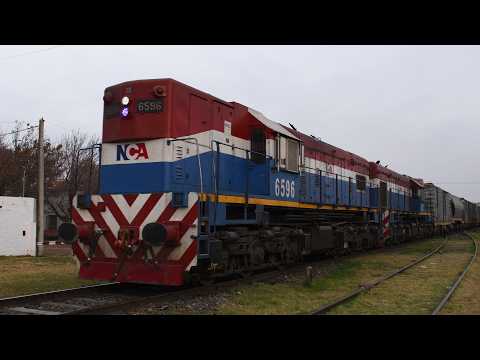 [4K] Tren cargado de NCA con destino a Rosario pasando por Marcos Juárez!!!!!!