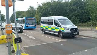 STAGECOACH BUS ROUTE 1 & 141 PASSING IN KINGSMILL- ADL Enviro200 & 400 19805 & 27205