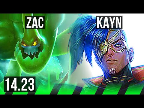 ZAC vs KAYN (JGL) | 13/2/4, Legendary | KR Diamond | 14.23