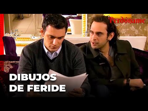 Tunç muestra los dibujos de Feride a Cüneyt - Perdóname Capítulo 83
