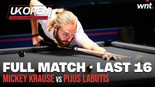 Mickey Krause vs Pijus Labutis | Last 16 | 2025 UK Open Pool Championship