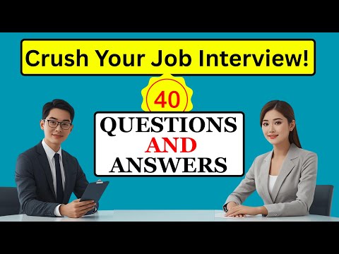 Top 40 Job Interview Questions & Answers | How to Prepare in English | Career Tips