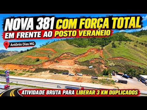 [BR-381] Antônio Dias Obras de Volta em Frente ao Posto Veraneio.