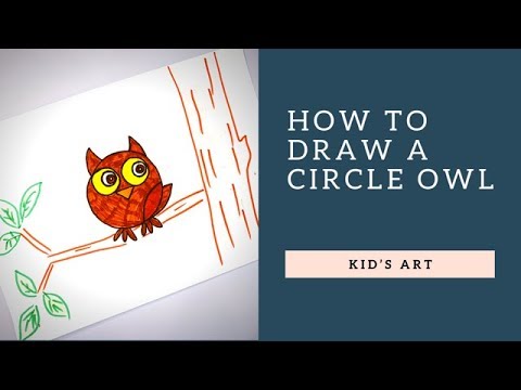 HOW TO DRAW A CIRCLE OWL l Рисование кружками. Рисуем Сову