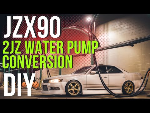 JZX90 1JZ Hyrdrofan Pump to 2JZ Water Pump Conversion for Soarer/Mark 2/Chaser/Cresta/Supra