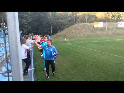 Koniec meczu ŁTS Łabędy - LKS 1908 Nędza