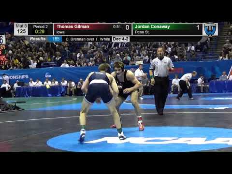 2015 NCAA Championships - 125 lbs - Jordan Conaway vs Thomas Gilman