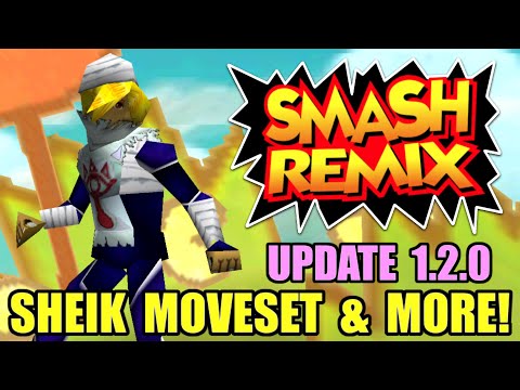 Sheik Moveset & More in Smash Remix 1.2.0! (Super Smash Bros. 64 Mod)