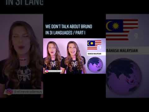 disney  1 GIRL, 31 LANGUAGES - We Don’t Talk About Bruno from Encanto / Part I @Disney #encanto #we