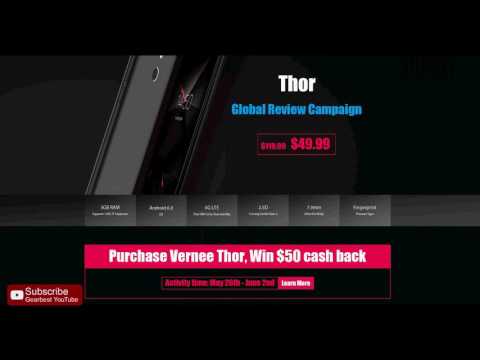Vernee Thor 4G Smartphone SALE &【Win $50 CASH BACK】 (6.26 - 7.2) - Gearbest.com