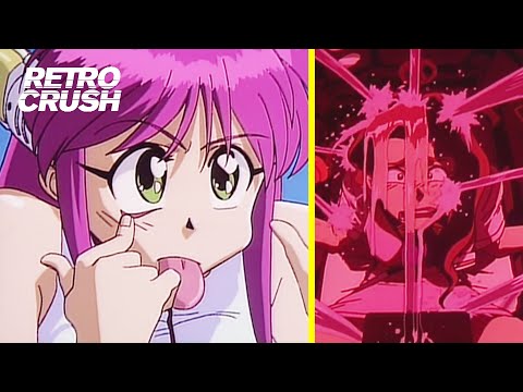 Thumbnail of the video: Catgirl stops kidnappers at the beach, but she can’t swim?! | Cat Girl Nuku Nuku OVA (1992)