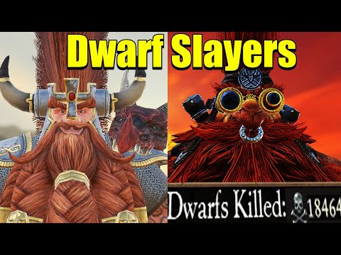 Dwarf Slayers in Total war Warhammer3