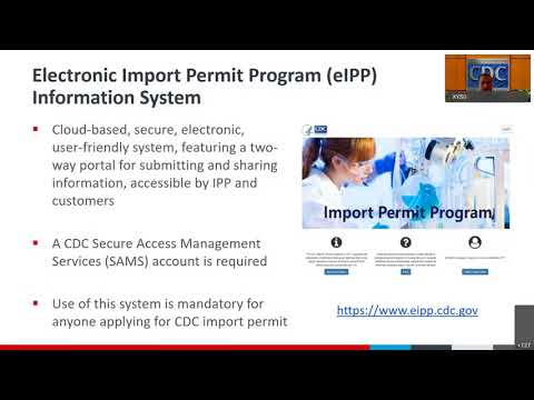 Centers For Disease Control and Prevention Regulations & Biological Importations