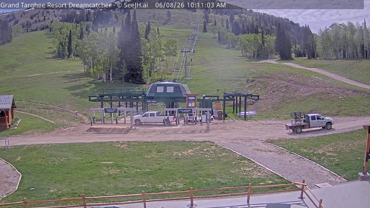 Live webcam view of Estación Grand Targhee, base Dreamcatcher