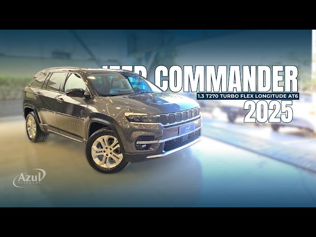 Vídeo JEEP COMMANDER 1.3 T270 TURBO FLEX LONGITUDE AT6