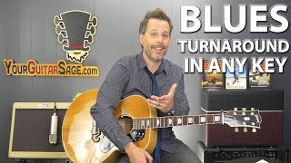 Easy Way to Play Blues Turnaround in ANY Key