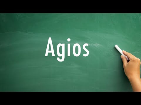 How to pronounce Agios