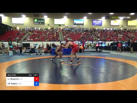 2018 Marine Corps US Open/Senior Men's Freestyle 125 Rnd Of 16 - Jonathan Gingrich (NYAC) Vs. Mich