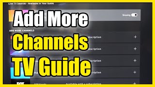 How to Add Channels to Live TV Guide on Amazon FIRE TV (Easy Method)