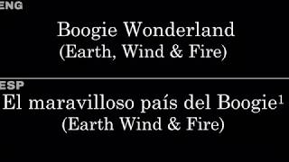 Boogie Wonderland (Earth, Wind &amp; Fire) — Lyrics/Letra en Español e Inglés