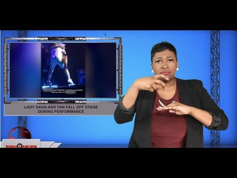 Lady Gaga and fan fall off stage during performance (ASL - 10.19.19)