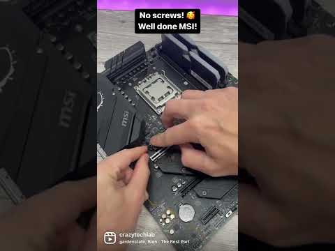 MSI’s genius tool free M.2 SSD install 👍