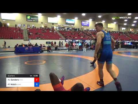 2018 Marine Corps US Open/Senior Men's Greco-Roman 77 Quarters - Kendrick Sanders (NYAC) Vs. Peyto