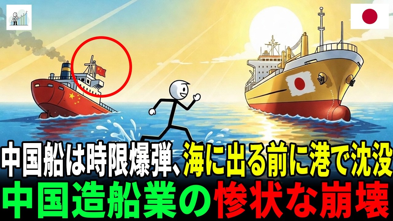 海に出る前にすでに沈没し、2400億の契約は紙くずとなった中国造船業の惨状な崩壊。