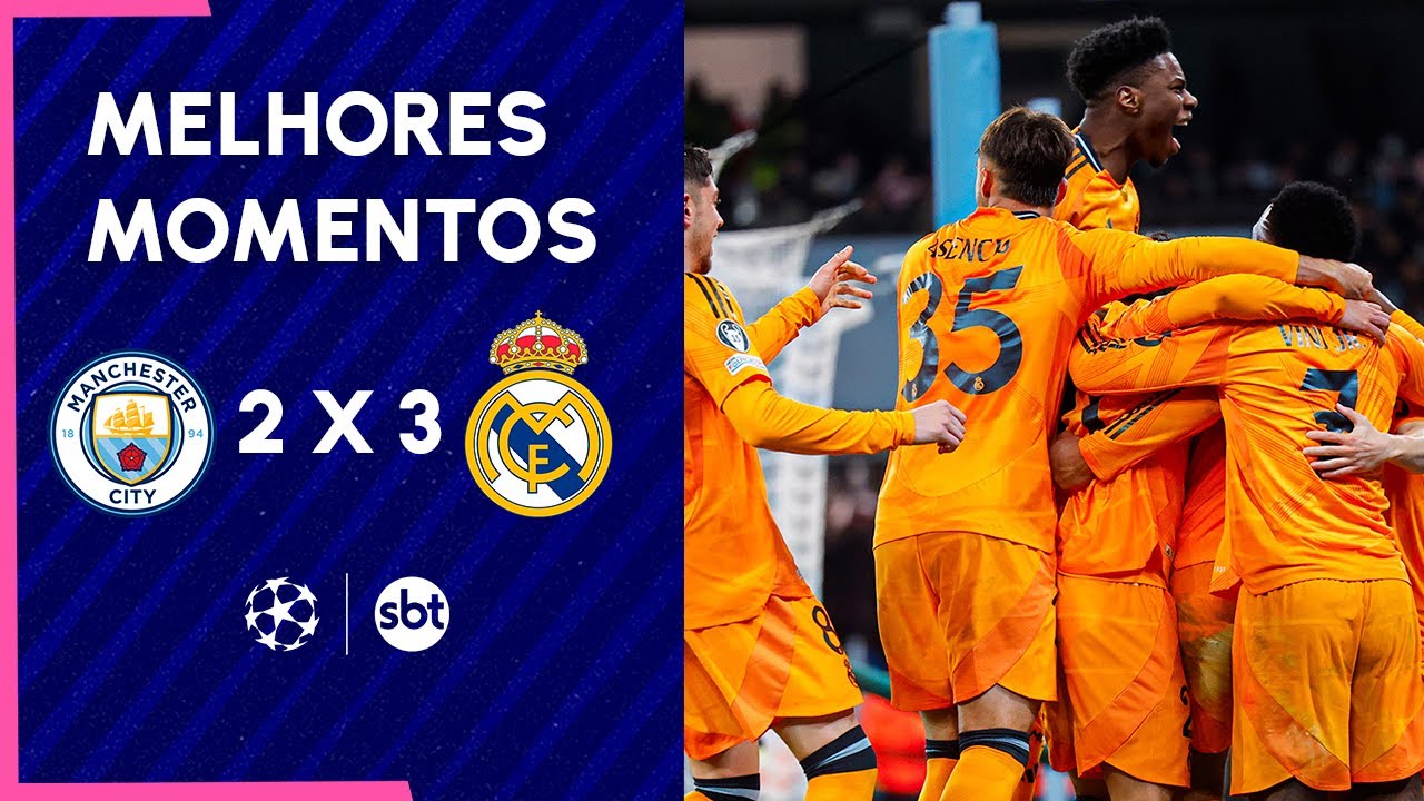 City 2 x 3 Real Madrid - Melhores momentos, com narração de Tiago Leifert | Champions 2024/25