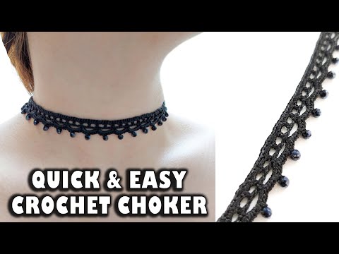 How to Crochet a Choker Necklace | Elegant & Easy Tutorial