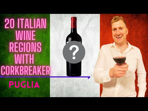 20 Italian Wine Regions with Corkbreaker - Puglia