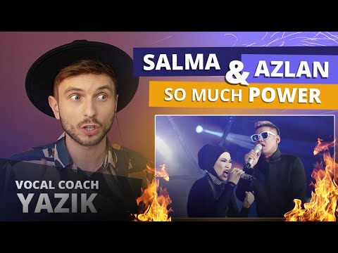 Vocal Coach YAZIK reaction to Salma & Azlan - Sepi Sekuntum Mawar Merah & Hukum Karma (LIVE)