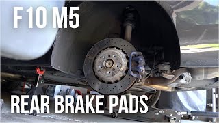 F10 M5 Rear Brake Pad Replacement