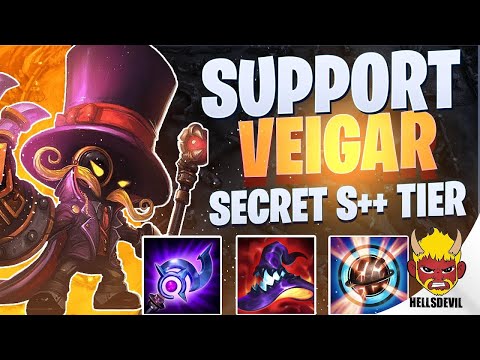 WILD RIFT | Veigar Support is Secret S+ Tier! | Challenger Veigar Gameplay | Guide & Build