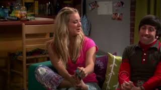 the funny moments of Kaley Cuoco's feet