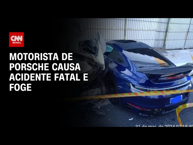 Motorista de Porsche causa acidente fatal e foge | CNN PRIME TIME
