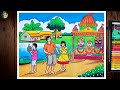 Rath Yatra Special Drawing Easy Happy Rath Yatra Drawing Lord Jagannath Drawing Rath Drawing