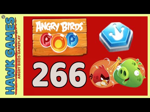 Angry Birds Stella POP Bubble Shooter Level 266 - Walkthrough, No Boosters