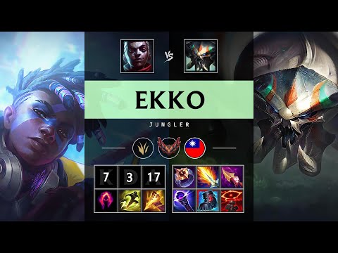 Ekko Jungle vs Skarner - TW Grandmaster Patch 25.04