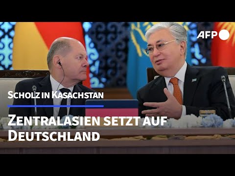 Zentralasien setzt auf Deutschland - Scholz sichert Unterstützung zu | AFP