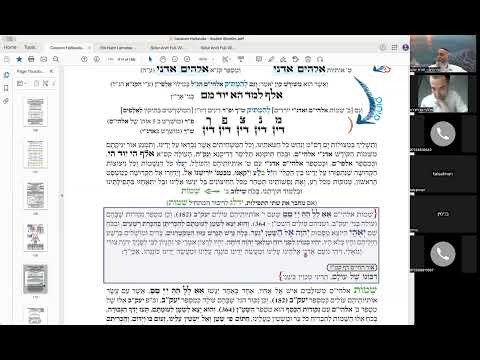 יואל חקון - יחודים כוונות הסעודה - בית וגן - תשפ"ד - יחודים וכוונות הסעודה - שיעור 10 - יחוד לאלפים