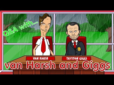 👹Louis van Gaal and Ryan Giggs Q&A👹 Parody by 442oons Football Cartoon