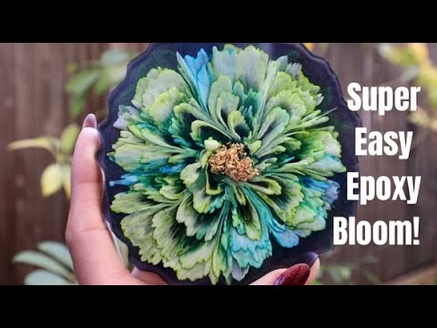 The EASIET Way to Make an Epoxy Resin Bloom! Don't Miss This Video!