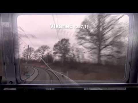 Cabview Kolín - Brno-Maloměřice (02/2016) zrychlený záznam 1/4