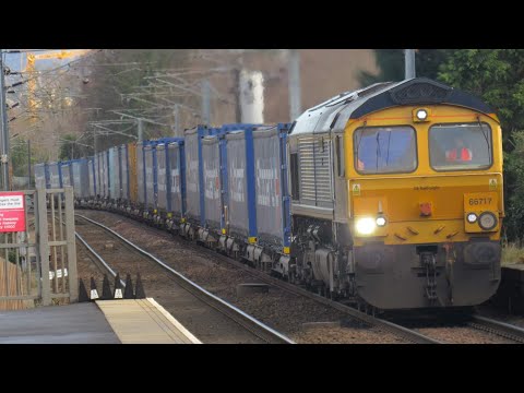 Gbrf 66717 Good Old Boy passing through Kingsknowe with a Containers Train To Mossend