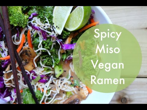 Miso Ramen Noodle Bowl | Healthy Vegan Recipes