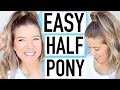 EASY Spring Hairstyle: Half Up Ponytail 