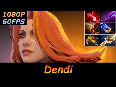 Dota 2 Dendi Lina Pro Top MMR 24/4/4 Ranked Full Gameplay