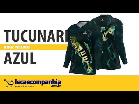 Vídeo Camiseta Mar Negro 30145 Tucunaré Azul FPS 50+